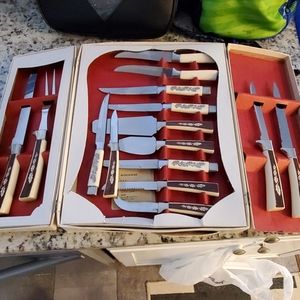 15 piece Sheffield English stainless steel cutlery